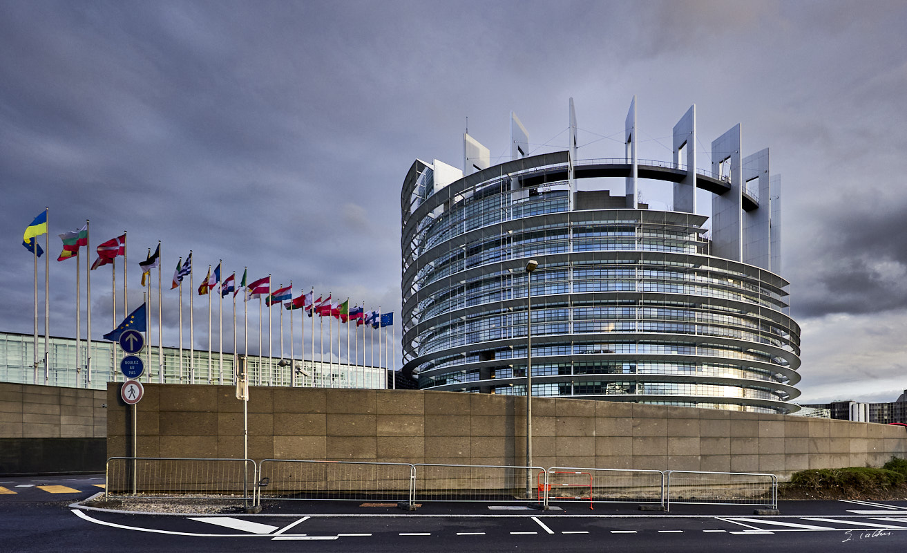 © All Rights Reserved - 2024-01-24 14:31:11 - f/4 1/500sec ISO-640 14mm - France, Alsace, Strasbourg, Parlement européen