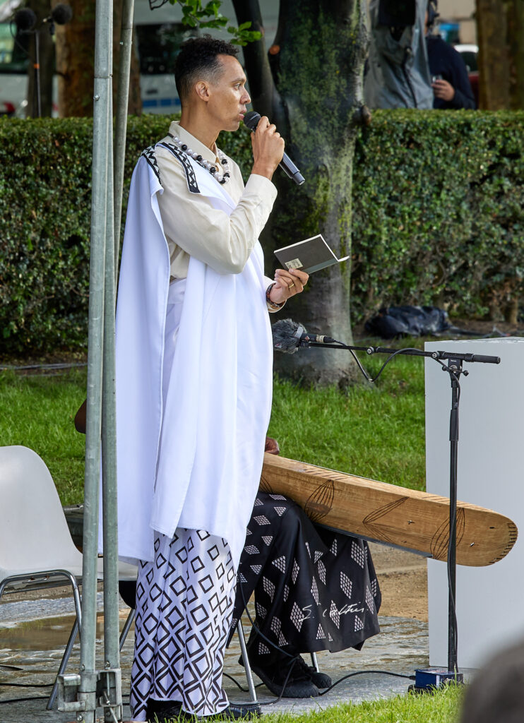 © All Rights Reserved - - - France - Rwanda - Paris - Inauguration de la stèle pour la mémoire du génocide des Tutsi - 2 juin 2026 - Gaël Faye écrivain et rappeur franco rwandais