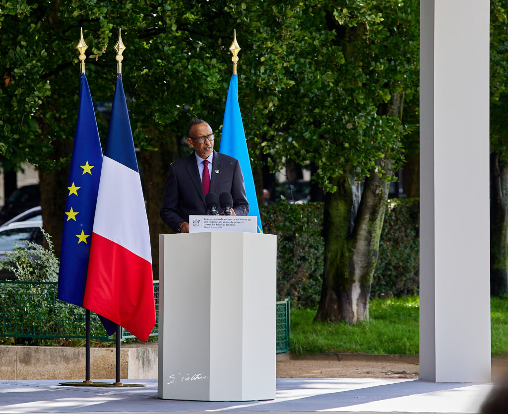 © All Rights Reserved - - - France - Rwanda - Paris - Inauguration de la stèle pour la mémoire du génocide des Tutsi - 2 juin 2026 - Président de la République rwandaise, Paul Kagame